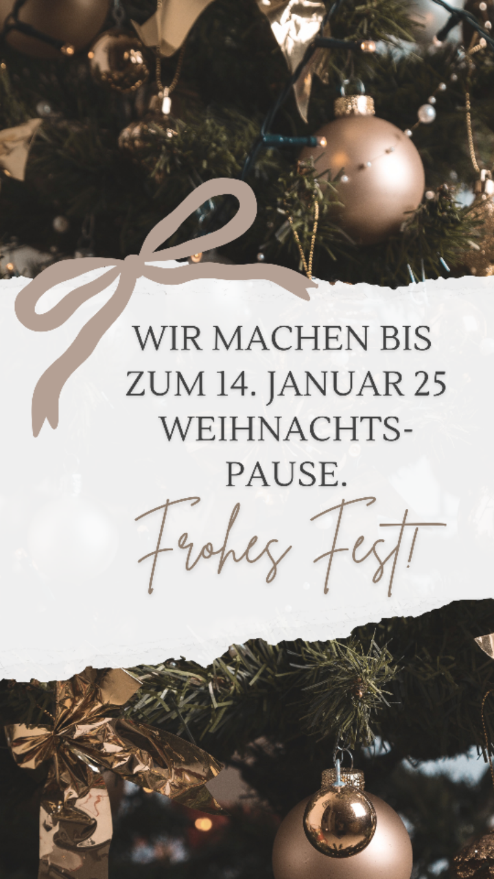 Wir begeben uns in die Weihnachtspause